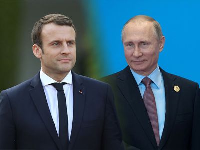 Путин и Макрон. Фото: zn.ua Путин и Макрон. Фото: zn.ua